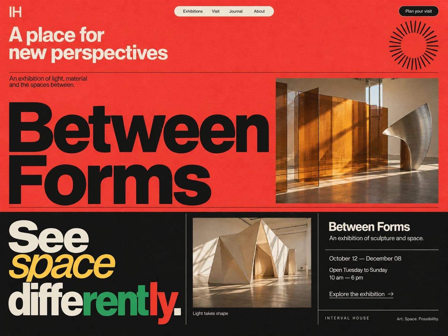 Interval House exhibition poster