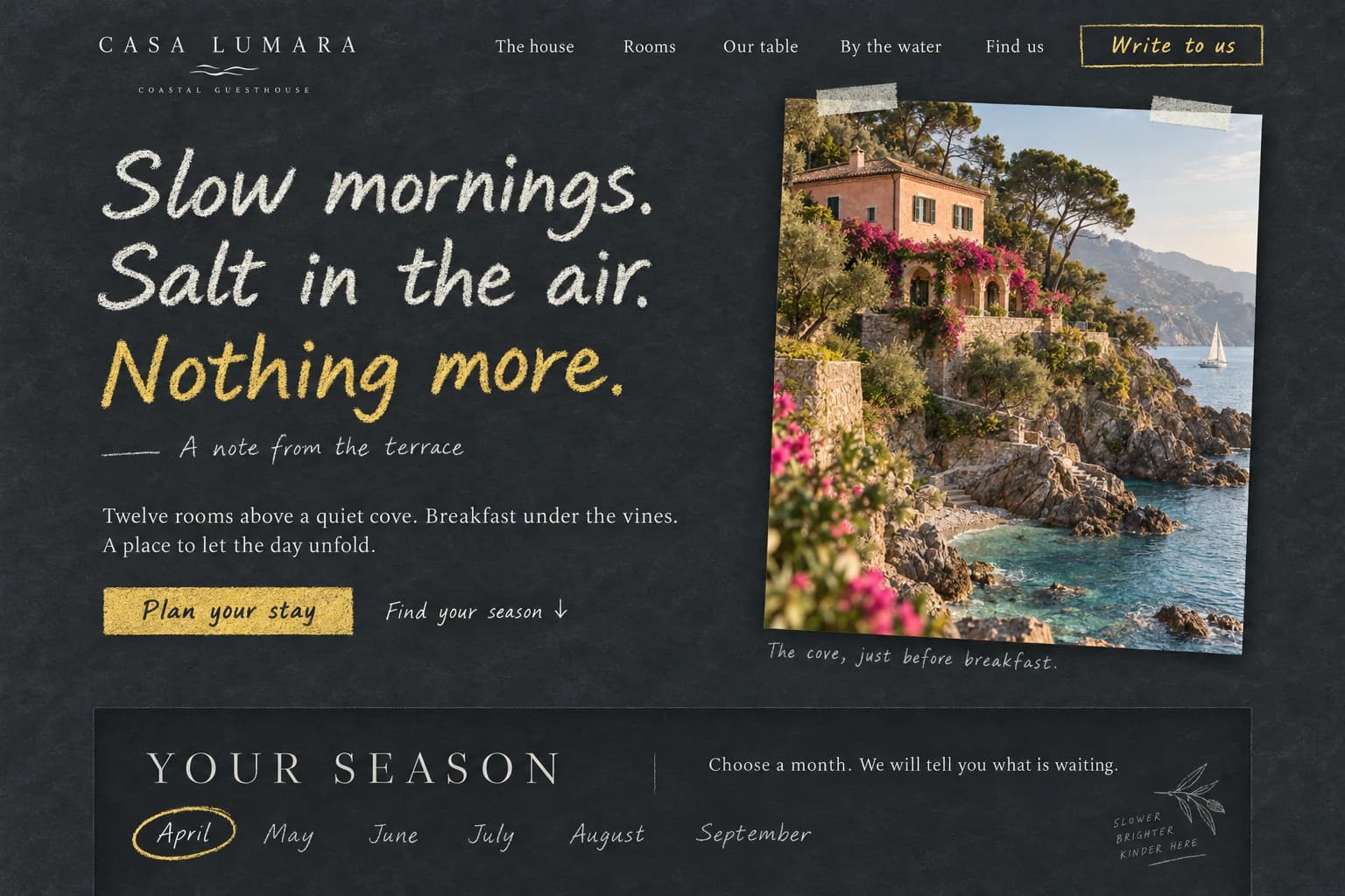 Editorial travel layout